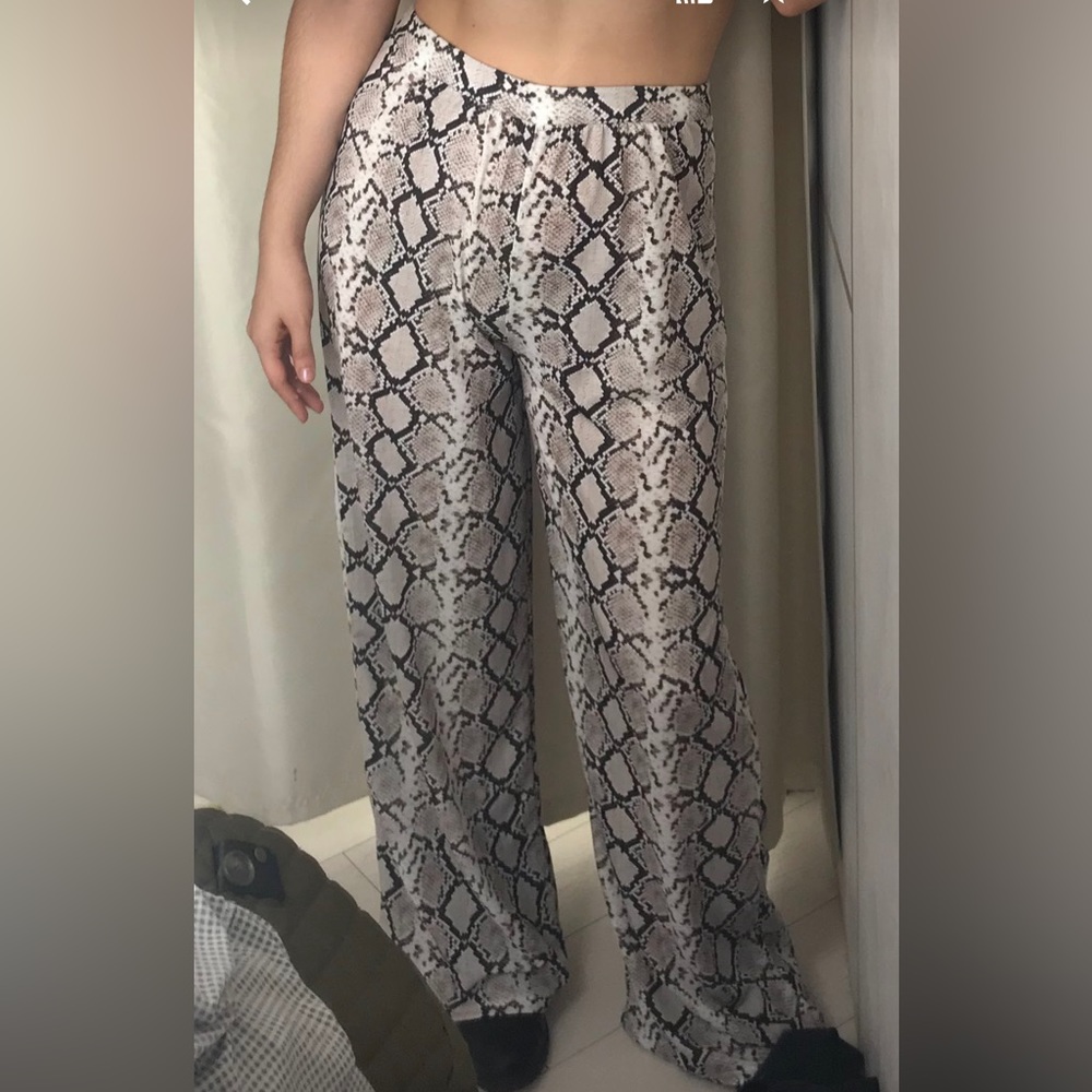 Lefties snake print trousers size M